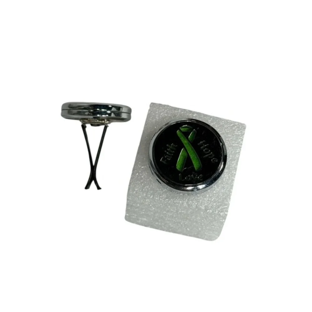 Awareness Ribbon Car Vent Clip Air Freshener Diffuser Faith‎ Hope Love Silver